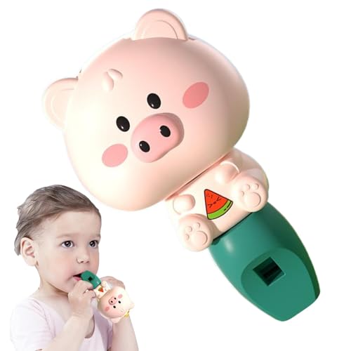 Pfeife mit Lanyard, Pfeife - Kleine Kinder Trompeten pfeißen,Lern- und Bildungsspielzeug, musikinstrumente, lustiges Blow Horn für Zug Mundmuskeln von Generisch
