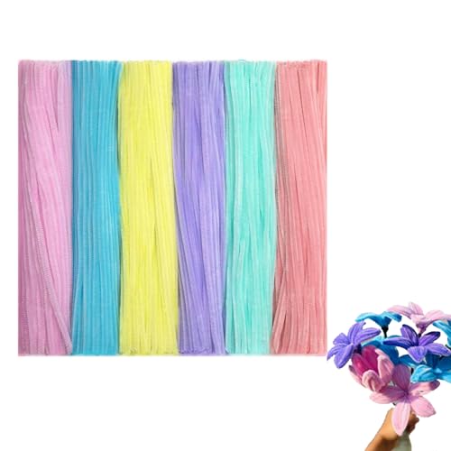 Pfeifenreiniger, Fuzzy-Stick-Bastelzubehör – buntes Pfeifenreiniger-Set für Kunst, Handwerk, Dekorationen, Twisting Bar Chenille-Stiele von Generisch