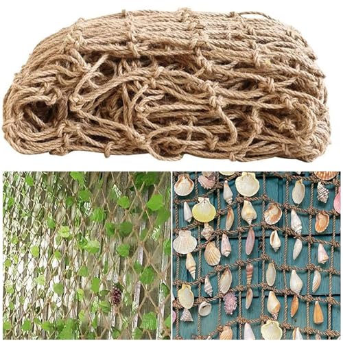 Pflanzenstütznetz - Natürliches Juteseil Garten Rankgitter für Kletterpflanzen, langlebiges Netz für Garten Pflanzenstütznetz - Natürliches Juteseil Garten Rankgitter für Kletterpflanzen, langlebiges Netz für Garten von Generisch