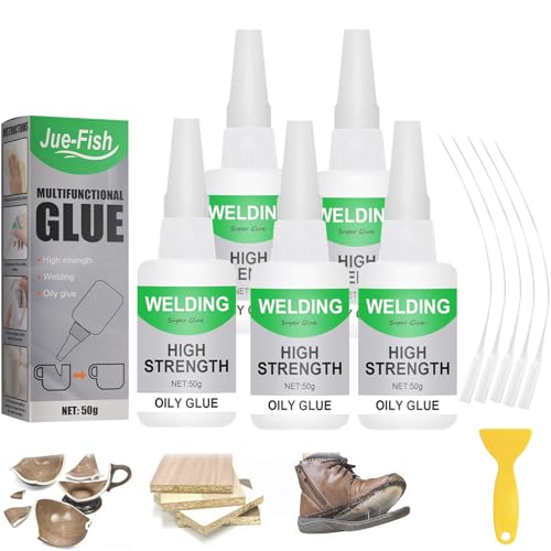 Pickelect Welding Hochfester öLkleber, Beyond Draw Glue, Multifunktionaler Und Universeller Superkleber, Starker Kunststoff, Mighty Instant FüR Harzkeramik (5pcs) von Generisch