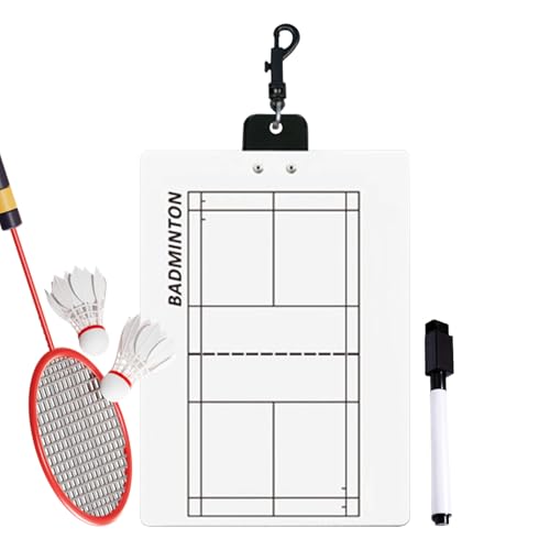 Pickleball Klemmbrett - Transparentes Klemmbrett | Tennis Coaching Klemmbrett | Bohrbrett für Ballsport | Badminton Strategie Board Doppelseitig, Ballsport Whiteboard für Training Pickleball Klemmbrett - Transparentes Klemmbrett | Tennis Coaching Klemmbrett | Bohrbrett für Ballsport | Badminton Strategie Board Doppelseitig, Ballsport Whiteboard für Training von Generisch