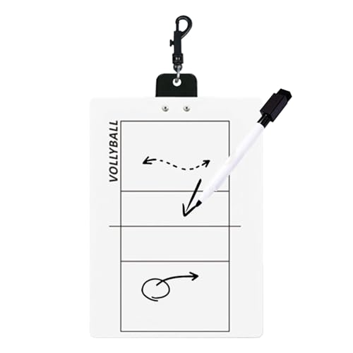 Pickleball Klemmbrett - Transparentes Klemmbrett | Tennis Coaching Klemmbrett | Bohrbrett für Ballsport | Badminton Strategie Board Doppelseitig, Ballsport Whiteboard für Training von Generisch