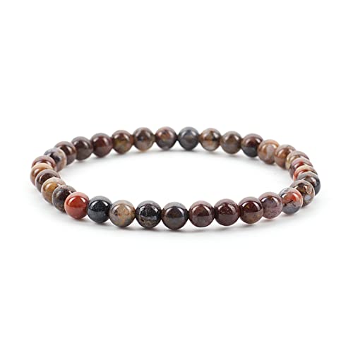 Pietersite Edelstein-Perlenarmbänder für Damen und Herren, 6 mm runde Perlen Pietersite Edelstein-Perlenarmbänder für Damen und Herren, 6 mm runde Perlen von Generisch