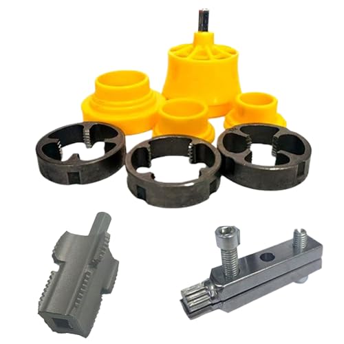 Pipe Faden Maker Tool | Pipe Threader Sanitär Werkzeugset, interner externer Schneider, Schlepptippset, Handwerkzeug professionelle Installation Reparatur im Außenbereich Home verwendet für Rohre Ein Pipe Faden Maker Tool | Pipe Threader Sanitär Werkzeugset, interner externer Schneider, Schlepptippset, Handwerkzeug professionelle Installation Reparatur im Außenbereich Home verwendet für Rohre Ein von Generisch