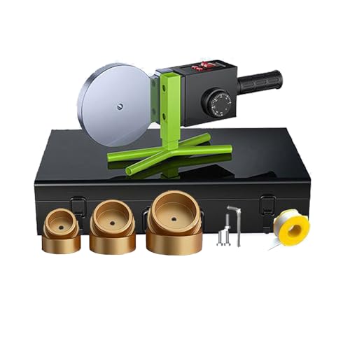 Pipe Fusion Schweißgerät mit Verbrühungsschutz-Stromkabel, konstante Temperaturregelung, inklusive 3 Schneidköpfen für effiziente Schweißvorgänge von Generisch