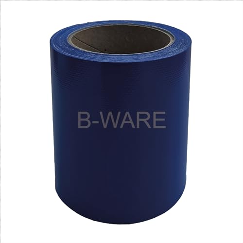 Planen-Reparatur-Klebeband – B Ware, Winterware unter 13°C lagern und verarbeiten – Reparaturband verschiedenen Größen selbstklebend für LKW-Plane, PVC-Plane, Markise, Zelt (Blau, 10 cm x 5m) von Generisch