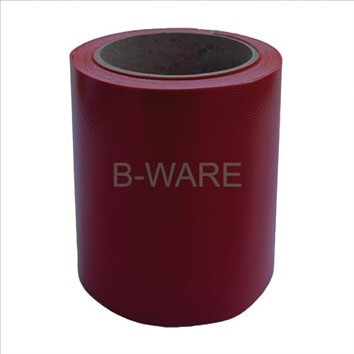 Planen-Reparatur-Klebeband – B Ware, Winterware unter 13°C lagern und verarbeiten – Reparaturband verschiedenen Größen selbstklebend für LKW-Plane, PVC-Plane, Markise, Zelt (Rot, 10 cm x 5m) von Generisch