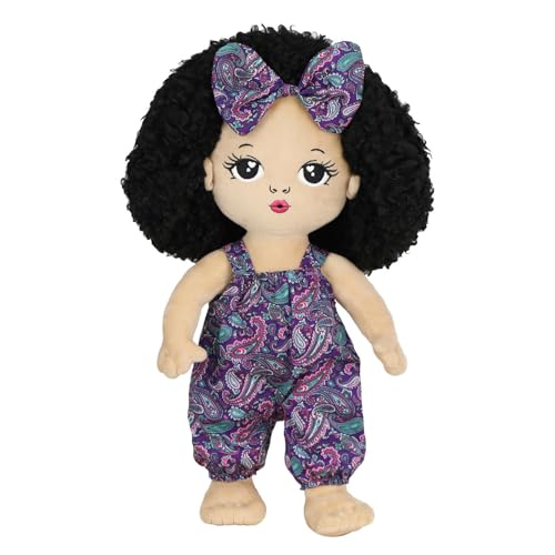 Plüsch Black Boy Puppen - Plüschspielzeug, Kinderpuppe | Weiche Afro-kaukasische Figur, Lebensechter Kuschelkumpel, Stilvolles Couch-, Gemütliches Spielzeug Für Kinder Kindergärten Plüsch Black Boy Puppen - Plüschspielzeug, Kinderpuppe | Weiche Afro-kaukasische Figur, Lebensechter Kuschelkumpel, Stilvolles Couch-, Gemütliches Spielzeug Für Kinder Kindergärten von Generisch