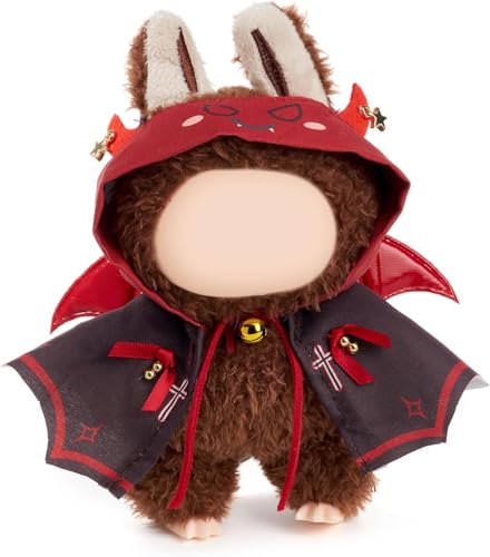Plüsch Puppe Kürbis Kleidung für Labubu (NO Puppe), 17cm Kleidung Set Freie Kombination,Puppe Zubehör Geschenke für Mädchen Jungen (A1, One Size) von Generisch