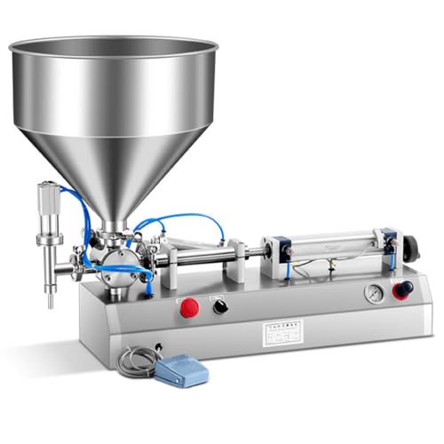 Pneumatische Füllmaschine aus Edelstahl mit vertikalem Mischtrichter für Creme, Shampoo und Kosmetik, Einzelkopf Pneumatische Füllmaschine aus Edelstahl mit vertikalem Mischtrichter für Creme, Shampoo und Kosmetik, Einzelkopf von Generisch