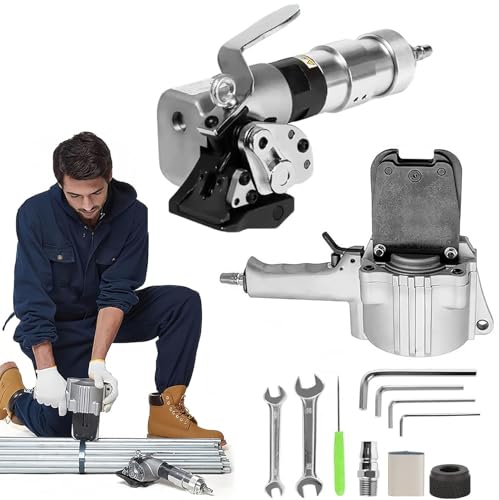 Pneumatische Stahl-Umreifungsmaschine mit Spanner und Cutter Sealer, tragbares Metallbandierwerkzeug für sichere Verpackung Pneumatische Stahl-Umreifungsmaschine mit Spanner und Cutter Sealer, tragbares Metallbandierwerkzeug für sichere Verpackung von Generisch