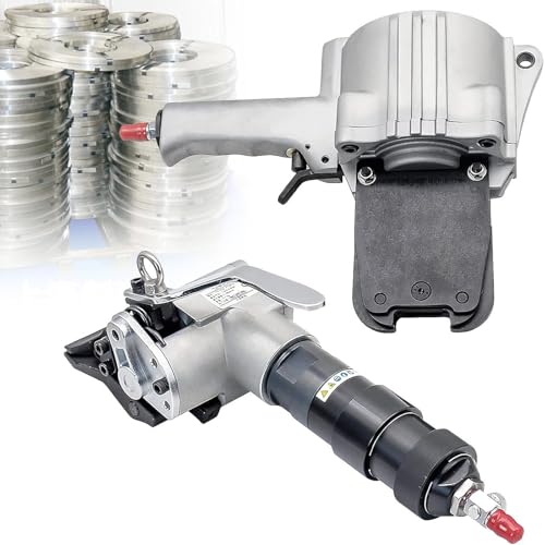 Pneumatische Stahl-Umreifungsmaschine mit Spanner und Schneiderversiegelung für schwere Verpackungen, hochfeste Bandierlösung Pneumatische Stahl-Umreifungsmaschine mit Spanner und Schneiderversiegelung für schwere Verpackungen, hochfeste Bandierlösung von Generisch