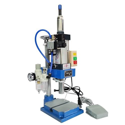 Pneumatische Stanzmaschine für den Schreibtisch, mit Fußpedal, 200 kg Druck zum Biegen, Nieten, Extrusionsformen Pneumatische Stanzmaschine für den Schreibtisch, mit Fußpedal, 200 kg Druck zum Biegen, Nieten, Extrusionsformen von Generisch
