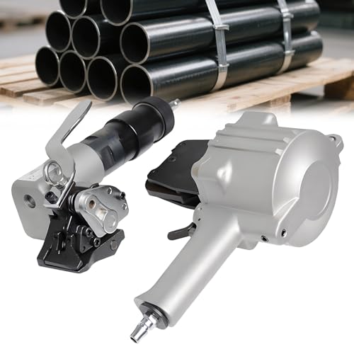 Pneumatische Umreifungsmaschine, robuste Druckluftwerkzeug-Spanner, Schneider, Versiegelung für Metallbänder, tragbare Verpackungslösung Pneumatische Umreifungsmaschine, robuste Druckluftwerkzeug-Spanner, Schneider, Versiegelung für Metallbänder, tragbare Verpackungslösung von Generisch