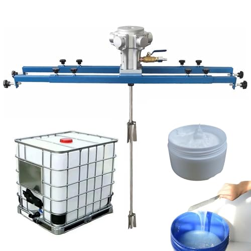 Pneumatischer Farbmischer mit verstellbarem Edelstahlrührer, große Kapazität zum Mischen von Klebstoff, Farbe, Farbstoff und Kosmetik Pneumatischer Farbmischer mit verstellbarem Edelstahlrührer, große Kapazität zum Mischen von Klebstoff, Farbe, Farbstoff und Kosmetik von Generisch