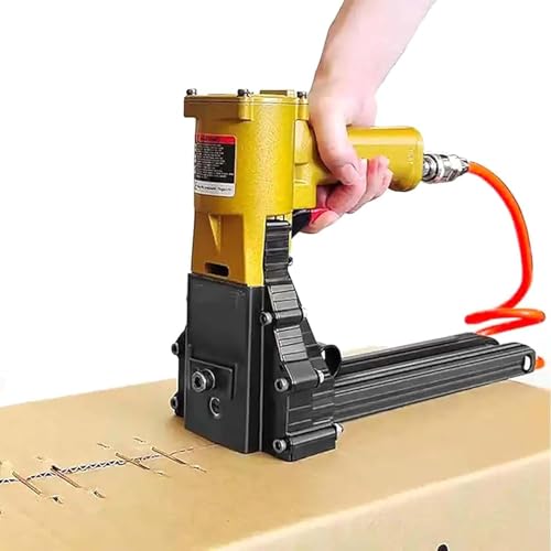 Pneumatischer Kartonhefter zum Verpacken, Einstellbare Nageltiefe für sicheres Abdichten, Industriekartonversiegelung Pneumatischer Kartonhefter zum Verpacken, Einstellbare Nageltiefe für sicheres Abdichten, Industriekartonversiegelung von Generisch