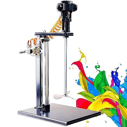 Pneumatischer Rührer für Farbmischer, 20 l, automatisches Anheben, Edelstahltisch, vertikaler Luftmischer für industrielle Farbe, Farbstoff und Hydrosol-Mischung von Generisch