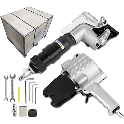 Pneumatisches Umreifungswerkzeug-Set - Spanner und Schneiderversiegelung für sichere Metallgurtverpackung, tragbar und effizient Pneumatisches Umreifungswerkzeug-Set - Spanner und Schneiderversiegelung für sichere Metallgurtverpackung, tragbar und effizient von Generisch