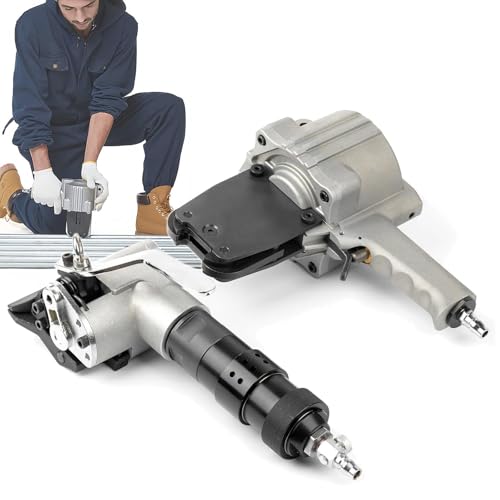 Pneumatisches Umreifungswerkzeug-Set aus Metall – effizientes Spannen, Schneiden und Abdichten für sichere Verpackung, tragbares Design für einfache Handhabung Pneumatisches Umreifungswerkzeug-Set aus Metall – effizientes Spannen, Schneiden und Abdichten für sichere Verpackung, tragbares Design für einfache Handhabung von Generisch