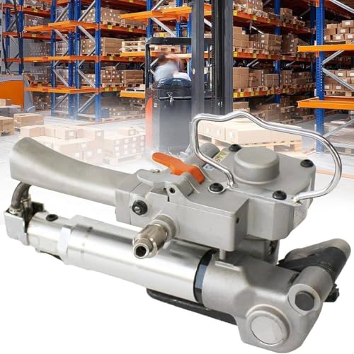 Pneumatisches Umreifungswerkzeug aus Kunststoff, tragbare luftbetriebene Ballenpresse für sichere Verpackung, ideal für Lagerlogistik und schwere Bündelung Pneumatisches Umreifungswerkzeug aus Kunststoff, tragbare luftbetriebene Ballenpresse für sichere Verpackung, ideal für Lagerlogistik und schwere Bündelung von Generisch