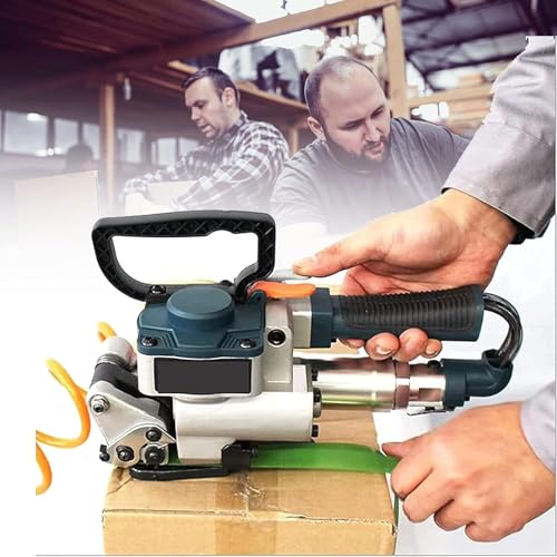 Pneumatisches Umreifungswerkzeug mit Spanner Versiegelung und Schneider, Hochspannung 3500N für 13-19 mm PET-Gürtel, ideal für sichere Verpackung Pneumatisches Umreifungswerkzeug mit Spanner Versiegelung und Schneider, Hochspannung 3500N für 13-19 mm PET-Gürtel, ideal für sichere Verpackung von Generisch
