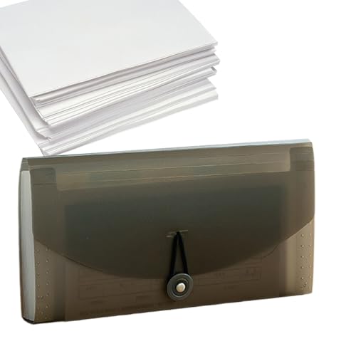 Pocket Accordion Organizer - Tragbarer Dokumentspeicher Organizer | Dateiordner erweitern | Erweiterbare Akkordeonordner für Dokumente | Wasserdichtes Dokumentenlagerorganisator, Schulmaterial von Generisch