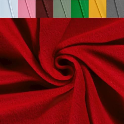 Polarfleece Meterware antipilling - Fleecestoff weich/kuschelig - Kuschelfleece Uni - Polyesterfleece - Winterstoff - 50 x 150 cm, Farbe: 015 rot Polarfleece Meterware antipilling - Fleecestoff weich/kuschelig - Kuschelfleece Uni - Polyesterfleece - Winterstoff - 50 x 150 cm, Farbe: 015 rot von Generisch