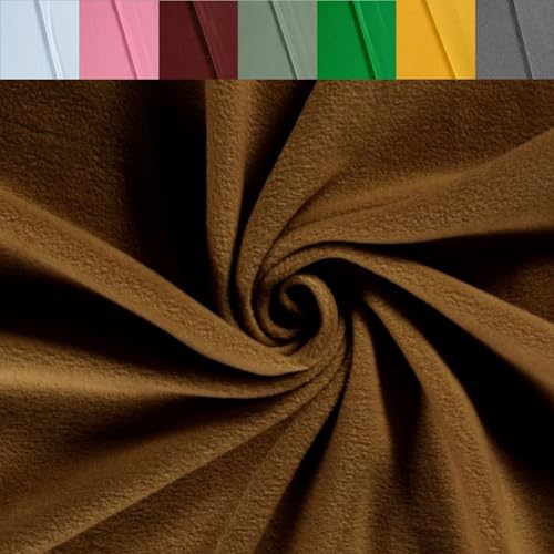 Polarfleece Meterware antipilling - Fleecestoff weich/kuschelig - Kuschelfleece Uni - Polyesterfleece - Winterstoff - 50 x 150 cm, Farbe: 255 braun Polarfleece Meterware antipilling - Fleecestoff weich/kuschelig - Kuschelfleece Uni - Polyesterfleece - Winterstoff - 50 x 150 cm, Farbe: 255 braun von Generisch