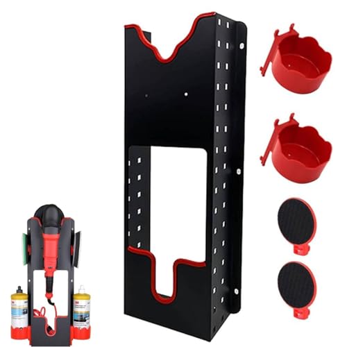 Poliermaschinen-Halter, Wandhalterung, Auto-Puffer-Polierer, Werkzeughalter, Polierer, rotierender Polierer, Auto-Detaillierung, Aufbewahrungsregal für Auto-Schönheitssalon, Zubehör (1 Set) von Generisch