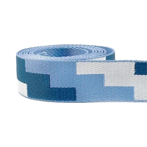 Polyester-Jacquard-Gurtband, 38 mm Breite, dekoratives Band, DIY-Taschengurt, Gepäckbesatz, Nähen, Schrägband(Style06,5Meters) von Generisch