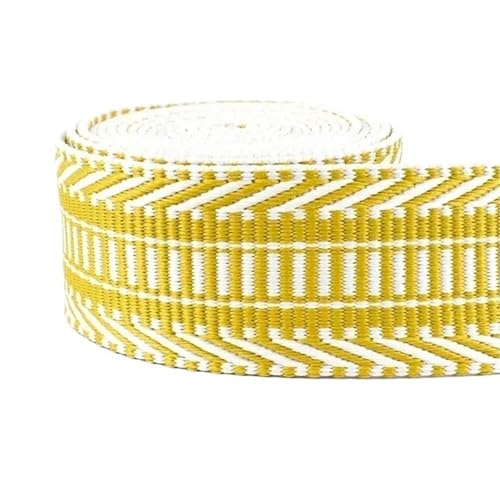 Polyester-Jacquard-Gurtband, 38 mm Breite, dekoratives Band, DIY-Taschengurt, Gepäckbesatz, Nähen, Schrägband(Style15,5Meters) von Generisch