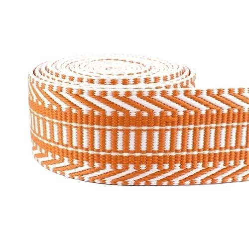 Polyester-Jacquard-Gurtband, 38 mm Breite, dekoratives Band, DIY-Taschengurt, Gepäckbesatz, Nähen, Schrägband(Style17,5Meters) von Generisch