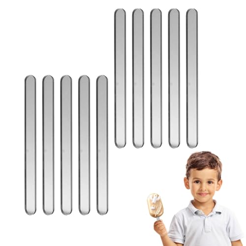 -Pop-Sticks - Mini Acryl Ice Pop Craft Cakesicle Form Sticks wiederverwendbar -10 stücke Spiegel Handwerk Sticks für Candy Ice Creamsicle von Generisch