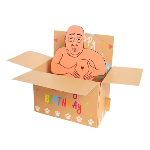 Pop-Up-Karten – Lustige Geburtstagskarte | 3D-Prank-Box-Gruß, Geburtstagskarten für Frauen, lustiges Pop-Up-Gag-Geschenk mit Shirtless, 3D-Feiernotiz, kreative Segensbotschaft für Reisen, Familie Pop-Up-Karten – Lustige Geburtstagskarte | 3D-Prank-Box-Gruß, Geburtstagskarten für Frauen, lustiges Pop-Up-Gag-Geschenk mit Shirtless, 3D-Feiernotiz, kreative Segensbotschaft für Reisen, Familie von Generisch