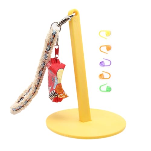Portable Yarn Holder, Crochet Knitting Organizer, 16cm, Wrist Ball Dispenser with Strap, Lightweight Yarn Spinner for Craft Storage, Travel Accessories Yarn von Generisch