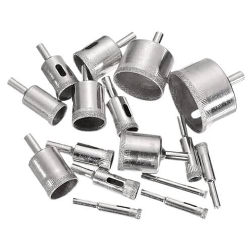 Porzellan Bohrer | 16-teilig Fliesenbohrer Set | Hartmetall Lochbohrer für Keramik Marmor Granit Stein Porzellan Bohrer | 16-teilig Fliesenbohrer Set | Hartmetall Lochbohrer für Keramik Marmor Granit Stein von Generisch