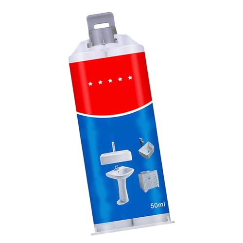 Porzellanspülen Reparaturset Weiß | Porzellan Fiberglas Reparaturset | Badewannen Chip Fix Reparaturset | Keramik Spachtelmasse für Rissige Fliesen | Fliesenreparaturset für Porzellanemail von Generisch