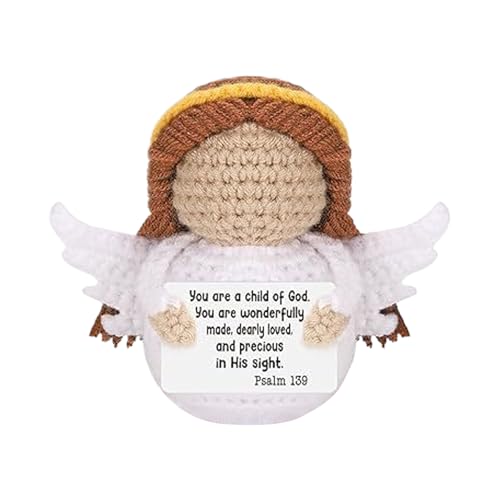 Positive Häkeln, fröhliche Engelspuppe, Wolle, motivierende Häkelfigur, niedliche Schreibtischdekoration, tägliche Inspiration, handgefertigtes Design, für Lehrer, Freund, Kinder, Erwachsene, Zuhause Positive Häkeln, fröhliche Engelspuppe, Wolle, motivierende Häkelfigur, niedliche Schreibtischdekoration, tägliche Inspiration, handgefertigtes Design, für Lehrer, Freund, Kinder, Erwachsene, Zuhause von Generisch