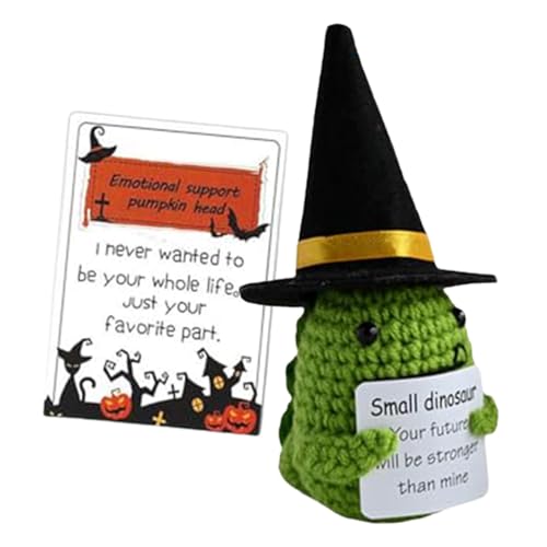Positive Häkelpuppen Avocado Puppe Lustige Häkelpuppe mit Positiver Karte Weiche Strickdekoration Ermutigung Unterstützung für Zimmer von Generisch