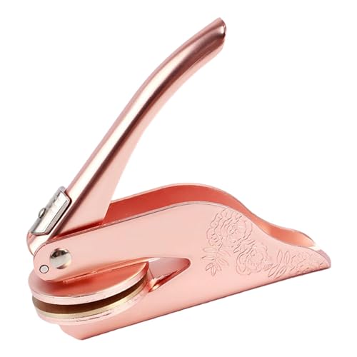 Prägemaschine für Buchstempel, Papierprägemaschine, Buchprägemaschine aus Metall, Siegel für Buchliebhaber, tragbare Prägung für Servietten, Umschläge, Bibelbücher von Generisch