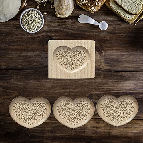 Prägung DIY 3D-Formen aus Holz, 3D-Plätzchenform, niedliche Tierform, Holz-Backform, tragbar, leicht, Keksstempel, Prägehandwerk für Kekse, Schokolade, Kuchenform (Braun-B) von Generisch