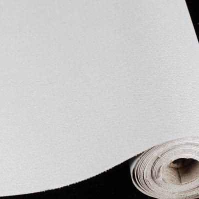 Premium 0,28 m x 5 m Leinwandrolle für Künstler – grundiertes Baumwollleinen für Öl- und Acrylmalerei – 480 g reines Leinen Kunstbedarf von Generisch