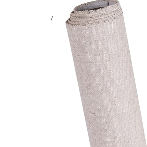 Premium 48 cm x 5 m wasserdichte Leinenmischung, Leinwandrolle, grundiert, blanko, für Ölgemälde, ideales Kunstzubehör für Künstler, perfekt für mehrlagige Kreationen von Generisch