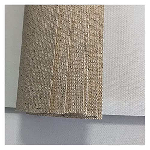 Premium-Leinen-Leinwandrolle zum Malen, 5 Blatt (50 x 60 cm), blanko mit gemischter Grundierung, ideales Ölgemälde, wasserfestes Kunstzubehör von Generisch