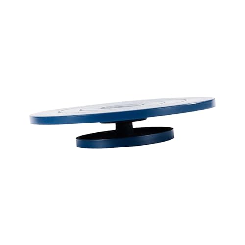 Premium Töpferscheibe – 23 cm Metall-Drehteller & Bandierrad, stabiles & multifunktionales Modellierwerkzeug für reibungslose Modellmarkierung – ideal für Künstler & Bastler (blau) von Generisch
