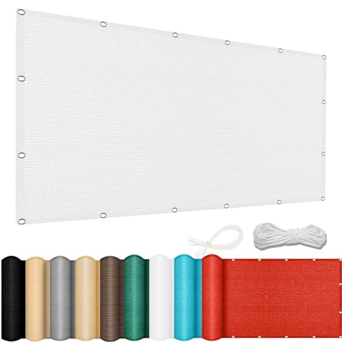 Premium UV Schutz Sonnensegel 60x950cm, 98% UV-Block, atmungsaktiv, isoliertes Windschutznetz, Outdoor-Schatten für Balkon & Garten, Weiß Premium UV Schutz Sonnensegel 60x950cm, 98% UV-Block, atmungsaktiv, isoliertes Windschutznetz, Outdoor-Schatten für Balkon & Garten, Weiß von Generisch