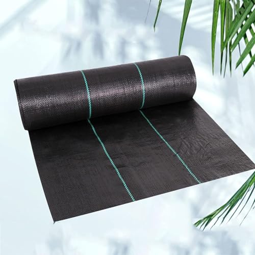 Premium Unkrautschutzgewebe – gefaltete Bodenabdeckungsmembran für Garten, Blumenbeete & Landschaftsbau – atmungsaktives Unkrautvlies (1 x 5 m) von Generisch