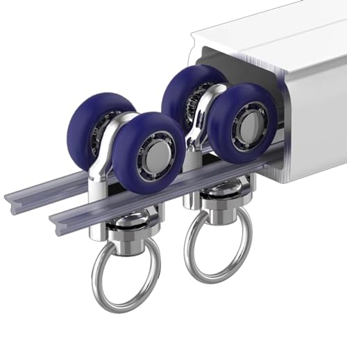 Premium Vorhangschienen-Set mit Rollhaken und Metallzubehör, komplette Fensterbehandlung für Schlafzimmervorhänge und Raumteiler, einfach zu installieren, stilvolles Design, Weiß Premium Vorhangschienen-Set mit Rollhaken und Metallzubehör, komplette Fensterbehandlung für Schlafzimmervorhänge und Raumteiler, einfach zu installieren, stilvolles Design, Weiß von Generisch