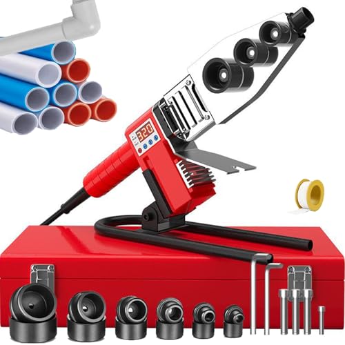Professionelle Digitalanzeige Kunststoffrohr Schweißgerät für PPR PE PP, ideal für Sanitär- und Reparaturwerkstätten von Generisch
