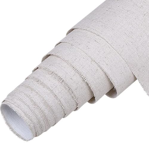 Professionelle Leinen-Leinwandrolle zum Malen, 3,0 m lang, 48 cm breit, blanko, grundiert, für Acryl- und Ölkunstbedarf, ideal für Künstler und Bastler Professionelle Leinen-Leinwandrolle zum Malen, 3,0 m lang, 48 cm breit, blanko, grundiert, für Acryl- und Ölkunstbedarf, ideal für Künstler und Bastler von Generisch